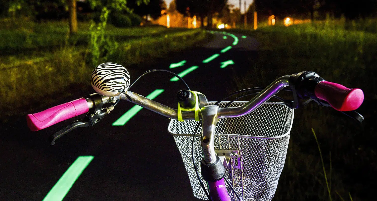 Piste cyclable luminescente Pessac Montesquieu