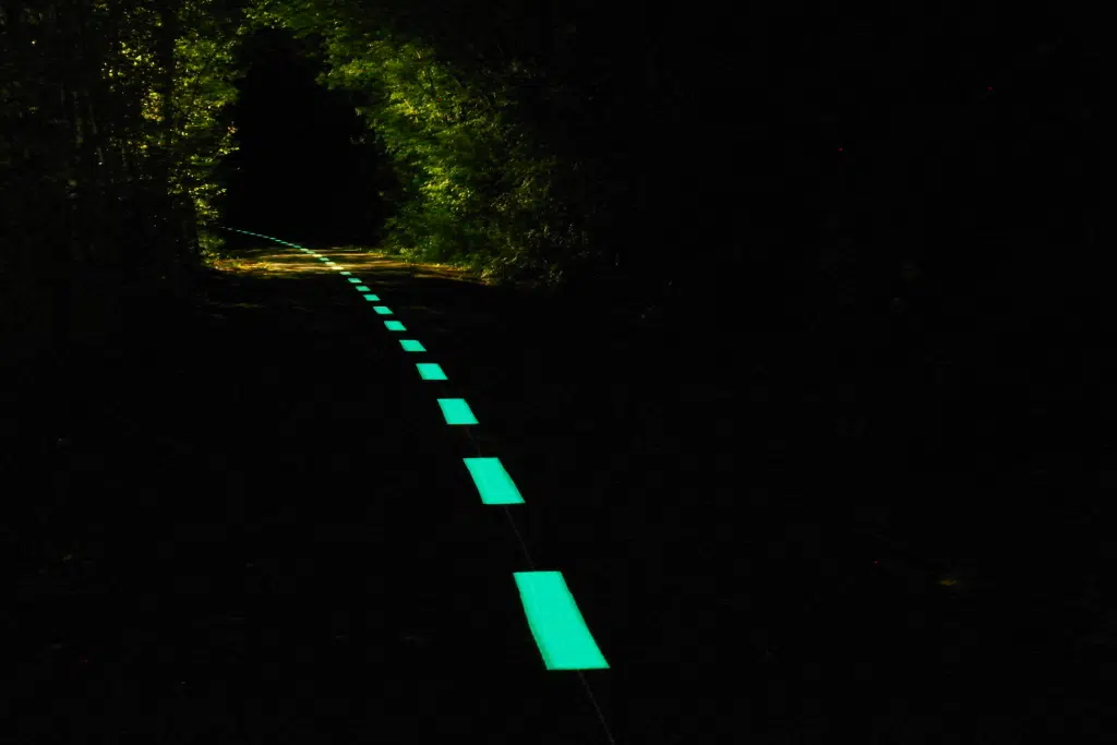 Piste cyclable Namur de nuit