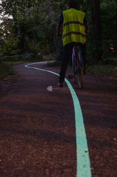 Piste cyclable lumineuse LuminoKrom Pessac (33) – OliKrom©