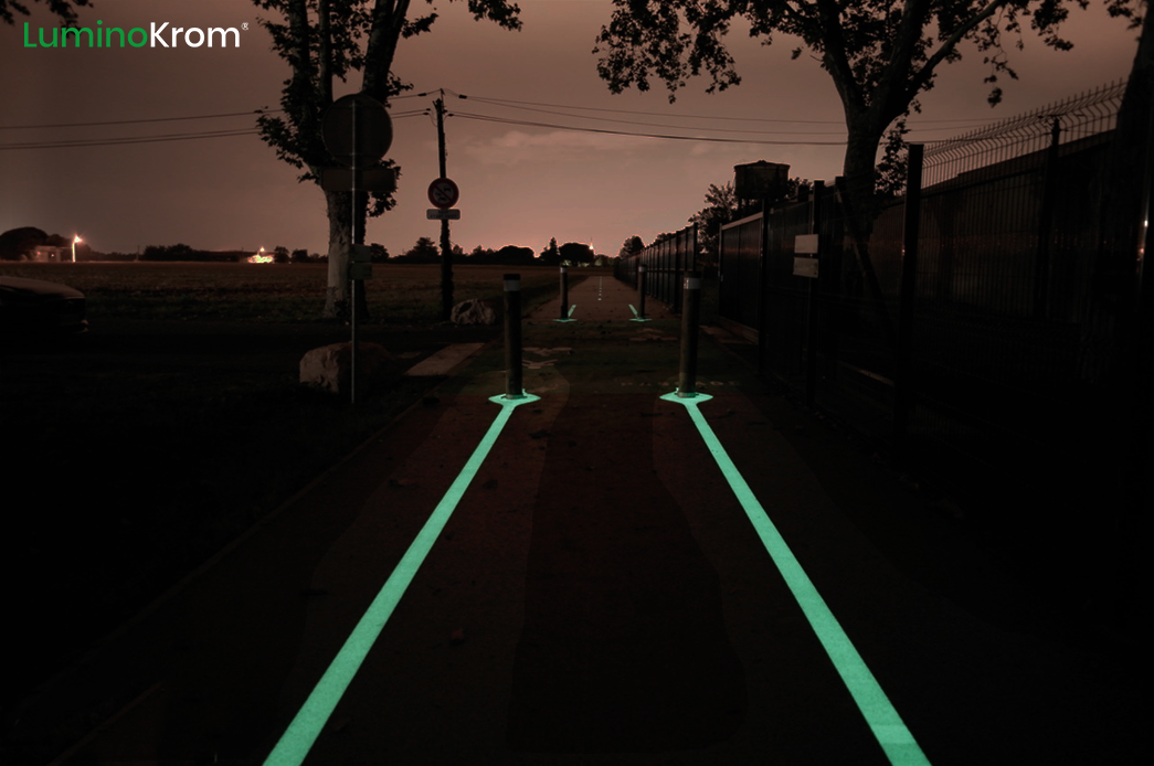 Le marquage LuminoKrom pour éviter les accidents à vélo de nuit