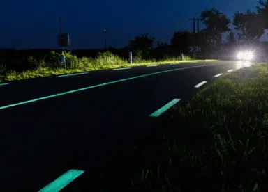 marquage routier luminescente départementale