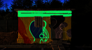 Peinture lumineuse pour street art