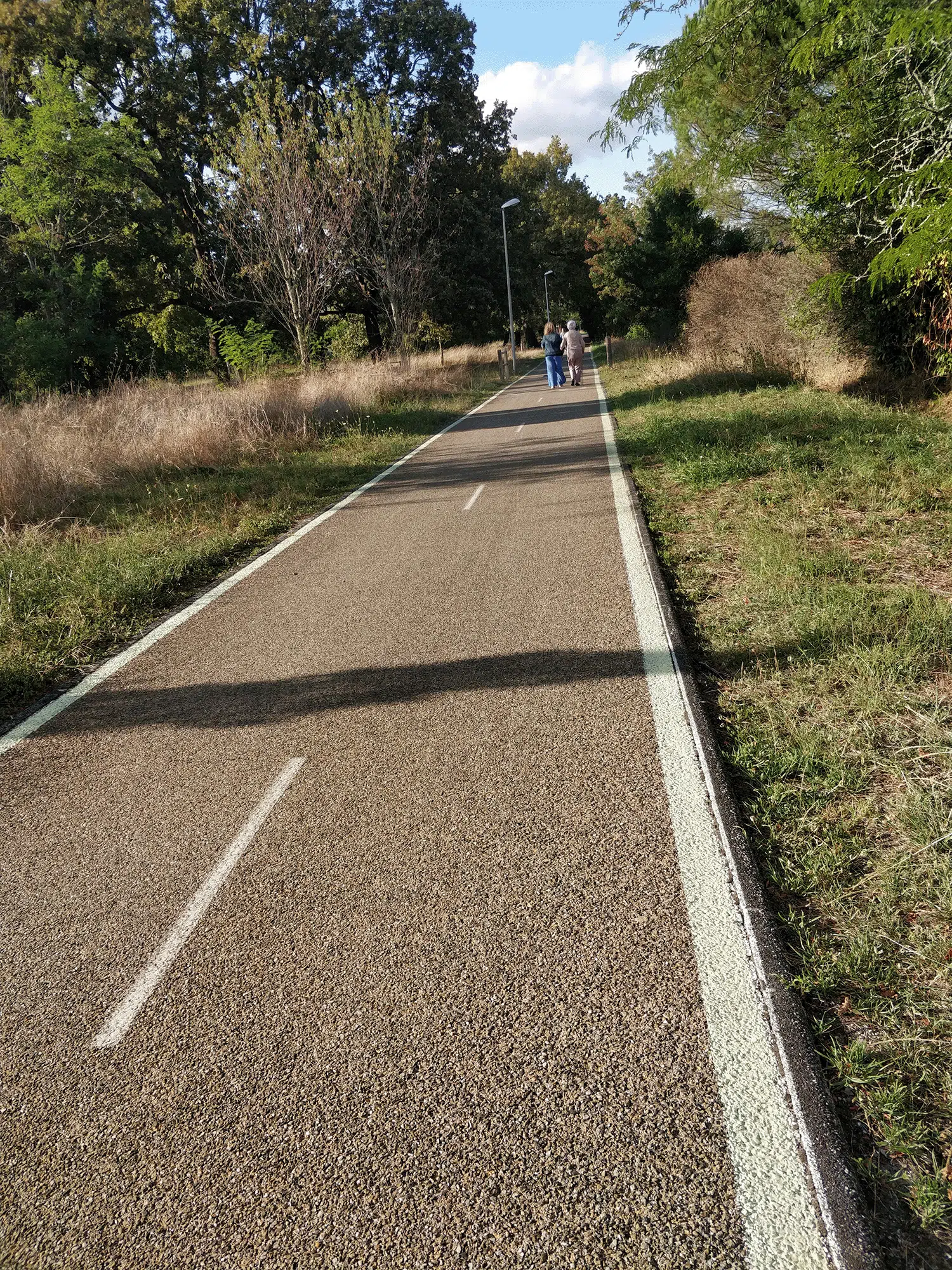 Piste cyclable Pessac de jour